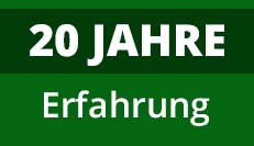 mehr als 20 Jahre Erfahrung